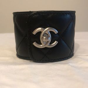 Chanel quilted lambskin cuff
